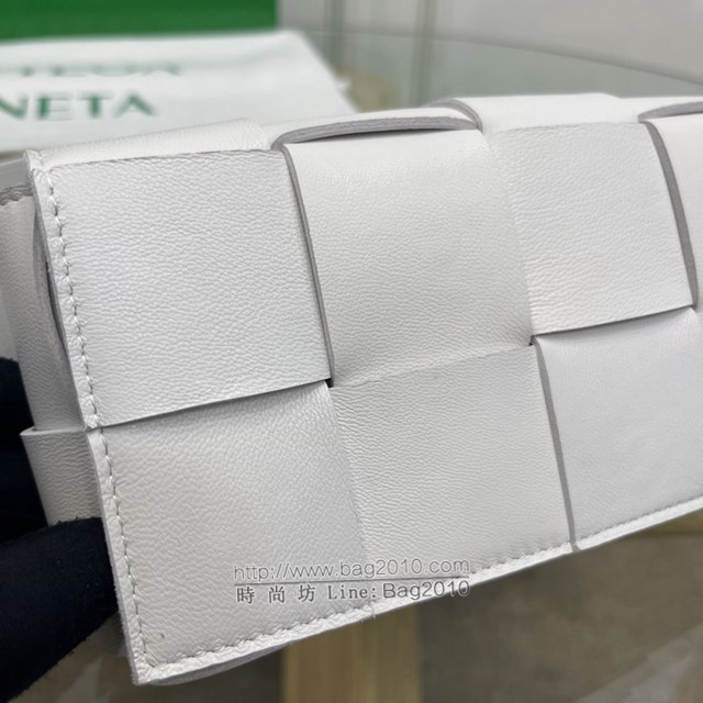 Bottega veneta高端女包 KF0015石膏白色 寶緹嘉CAEESTTE腰包 BV經典款手工編織手包腰包胸包斜挎包  gxz1207